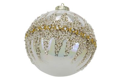 SFERA VETRO 10CM M.004 TRAS/ORO