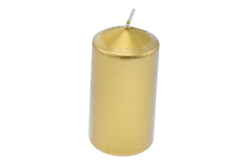 CANDELA PILLAR DIA.5XH.10CM ORO