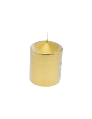 CANDELA PILLAR DIAMETRO 7.5XH.10CM ORO CANDELA PILLAR DIAMETRO 7.5XH.10CM ORO