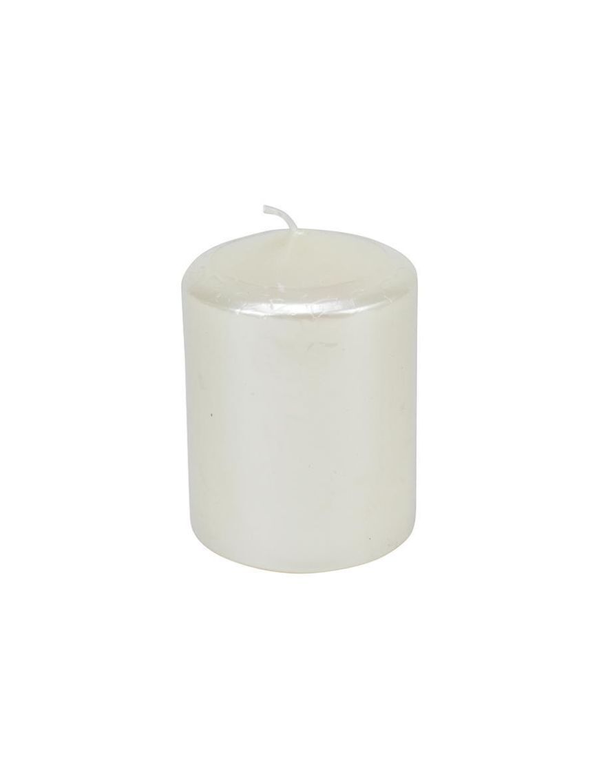 CANDELA PILLAR DIAM.7.5XH.10CM BIANCO METAL CANDELA PILLAR DIAM.7.5XH.10CM BIANCO METAL