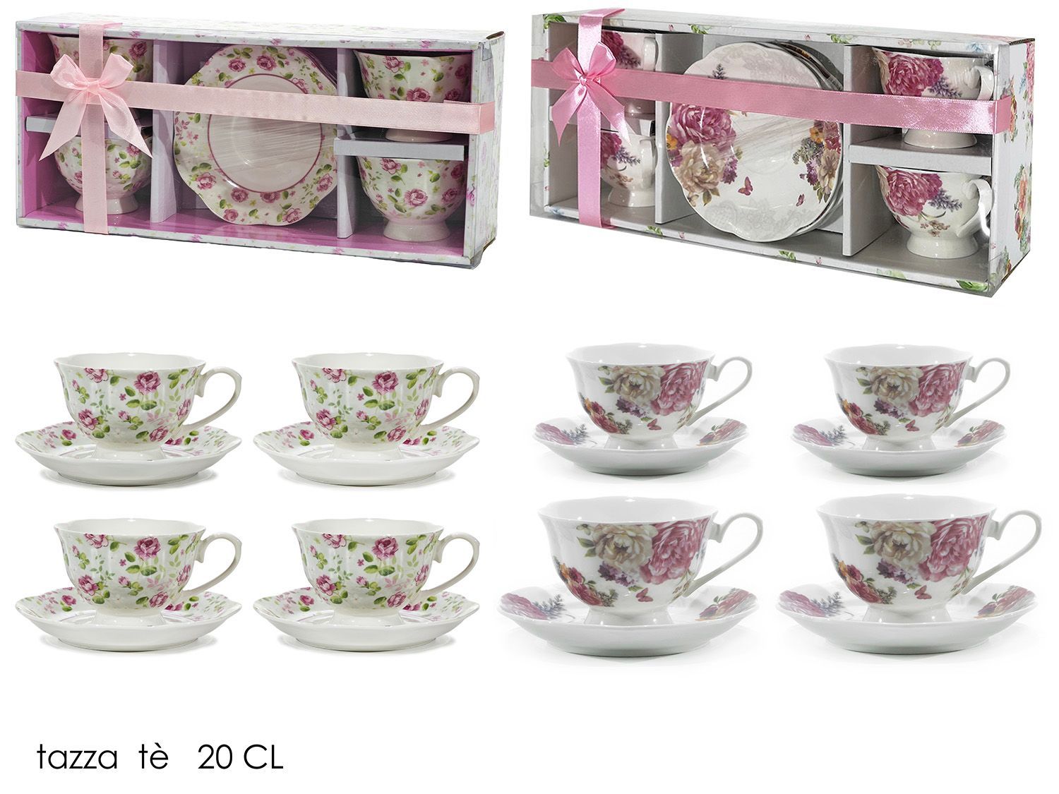 BOX TE' 4+4 ROMANTIC