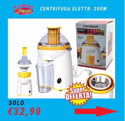 CENTRIFUGA ELETTRICA 200W CON BICCHIERE