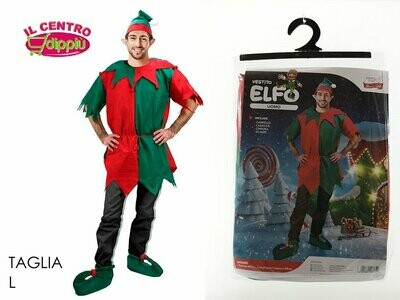 VESTITO ELFO UOMO TAGLIA VESTITO ELFO UOMO TAGLIA "L" NATALE