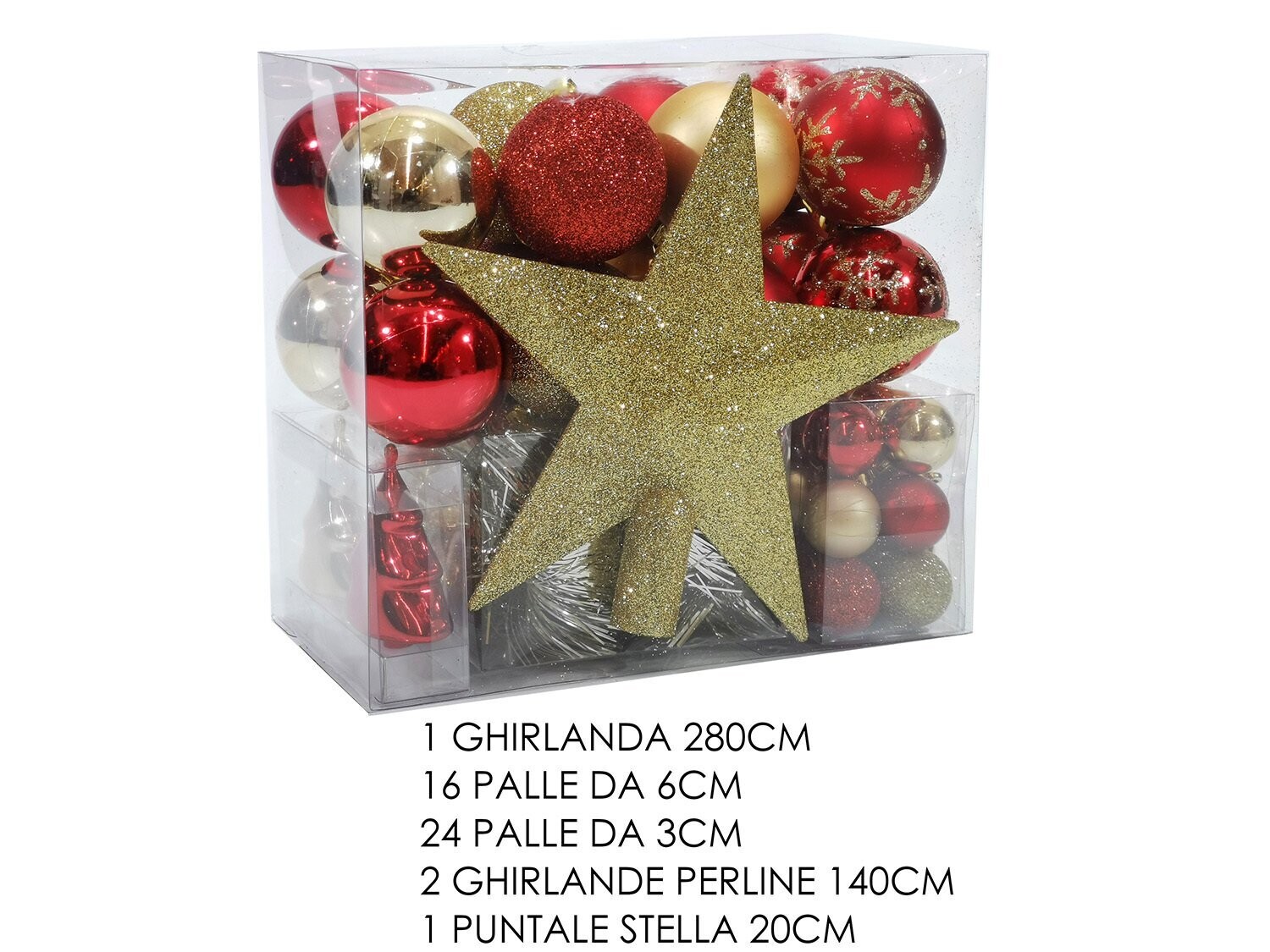SET 44 PEZZI ORO/ROSSO