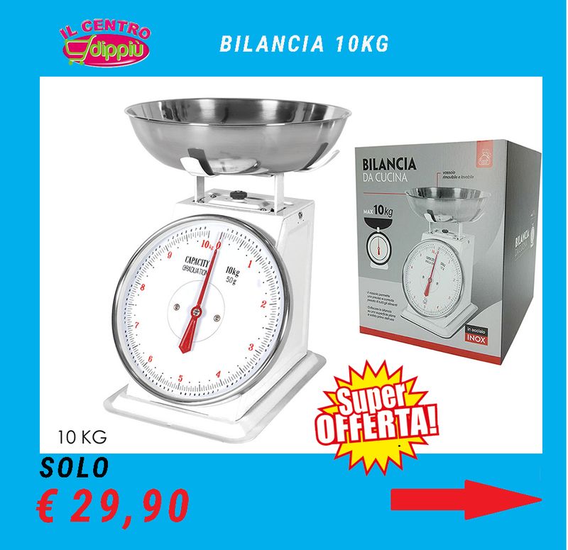 BILANCIA DA CUCINA 10KG BIANCO
