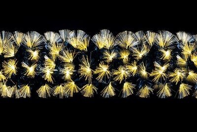 FESTONE NERO 20X200CM 112LED B.CALDO 8FUNZ