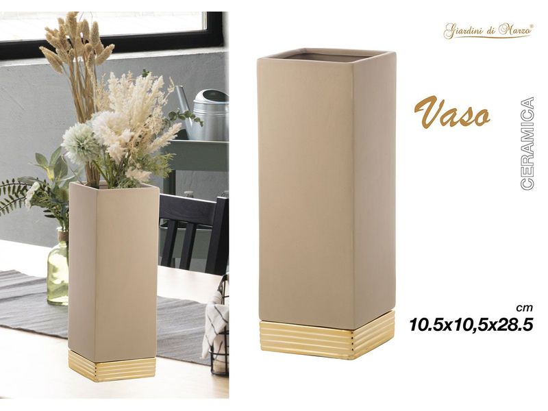 VASO QUADRATO ORO
