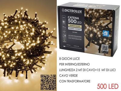 LUCI 500 LED BIANCO CALDO PER ESTERNO PROGRAMMABILI LUCI 500 LED BIANCO CALDO PER ESTERNO PROGRAMMABILI
