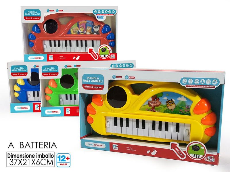 PIANOLA BABY ANIMALI TRY-ME 4 ASS