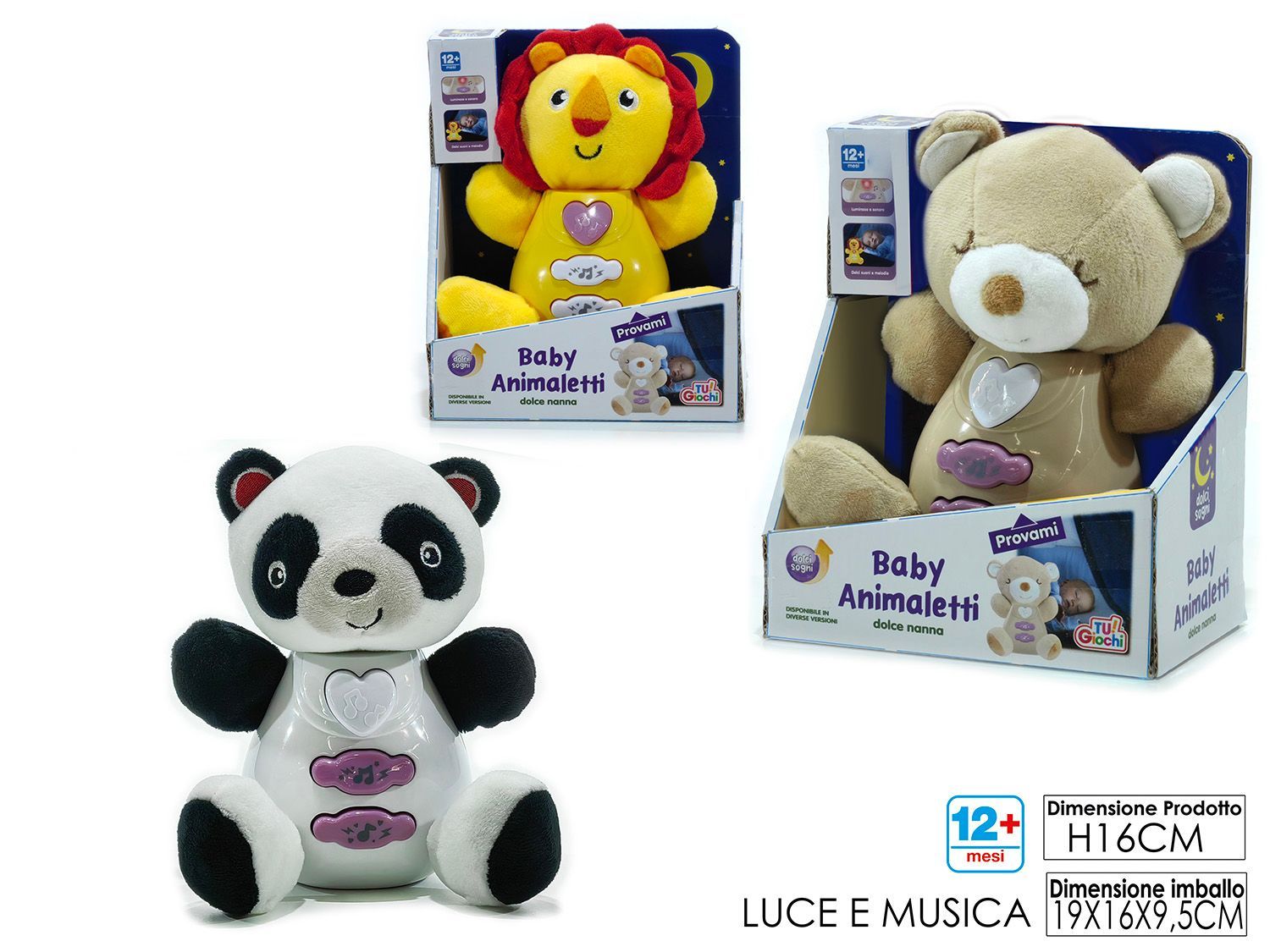 BABY ANIMALETTI BABY ANIMALETTI "DOLCE NANNA" 3ASS