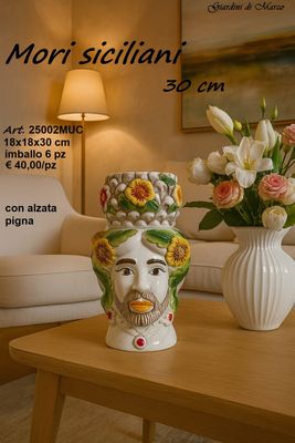 MORO UOMO 30CM COLORATO CON PIGNA MORO UOMO 30CM COLORATO CON PIGNA