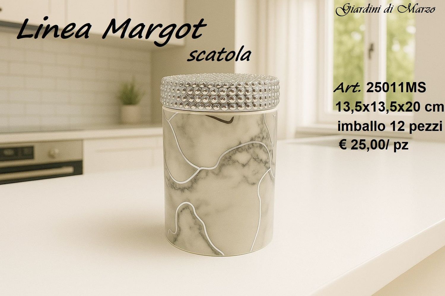 SCATOLA EFFETTO MARMO SILVER