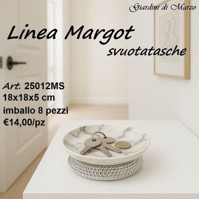 SVUOTATASCHE EFFETTO MARMO SILVER