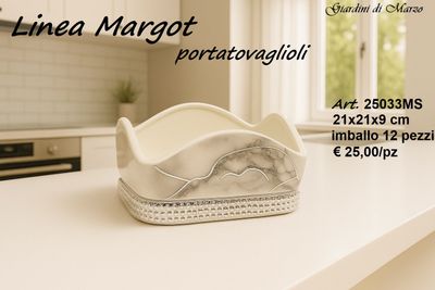 PORTATOVAGLIOLI EFFETTO MARMO SILVER