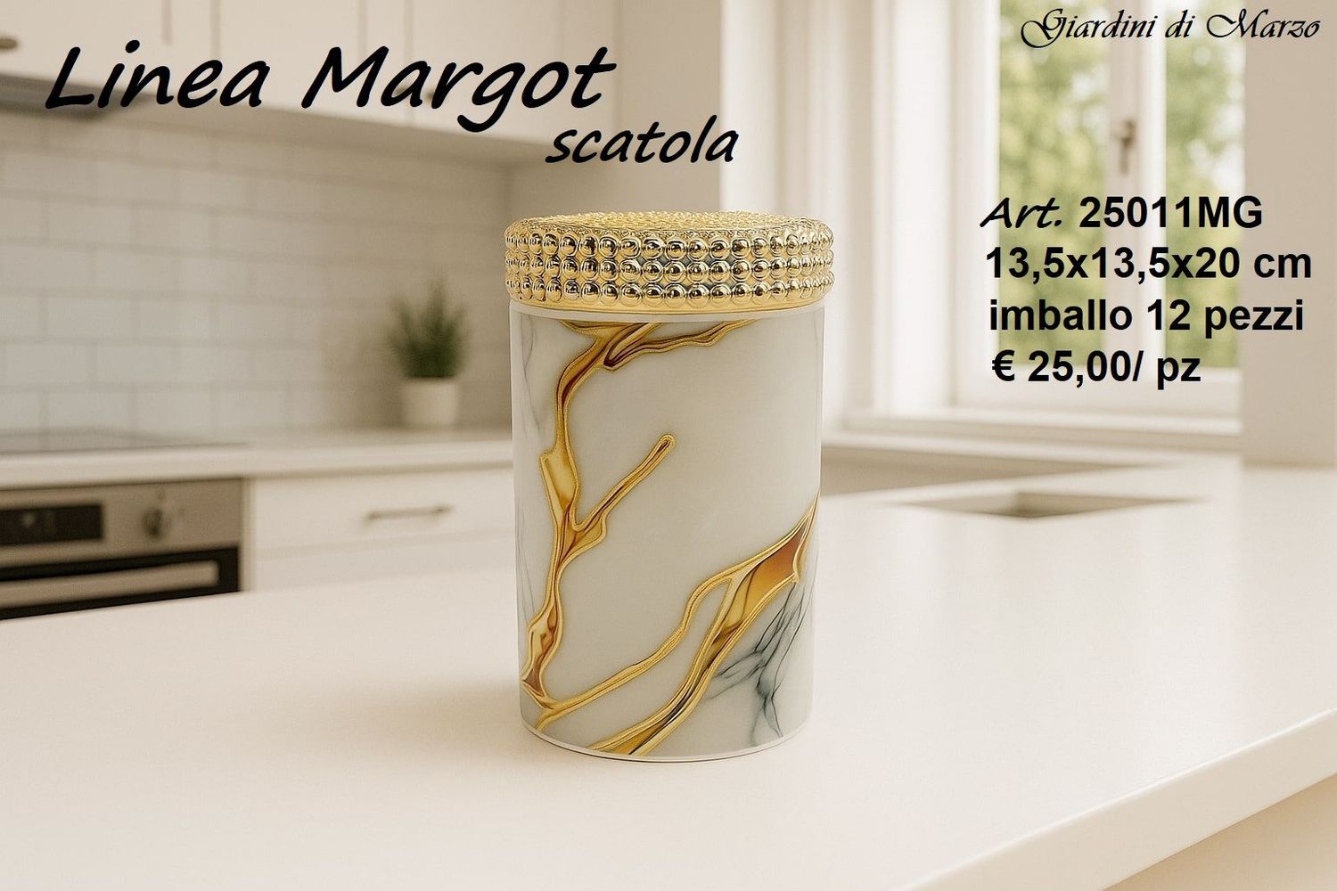 SCATOLA EFFETTO MARMO GOLD