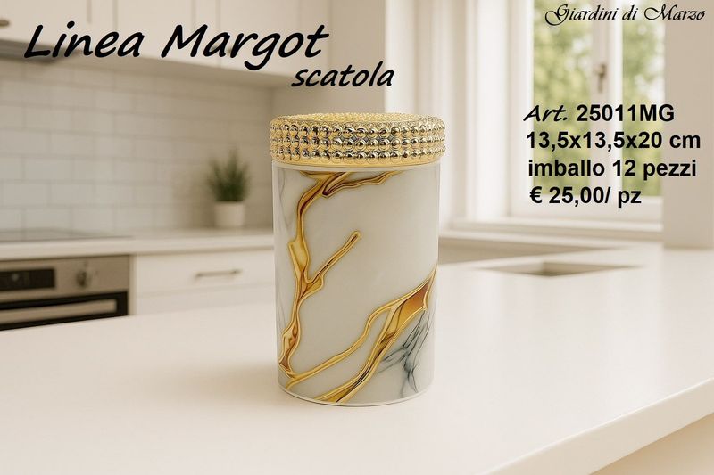 SCATOLA EFFETTO MARMO GOLD