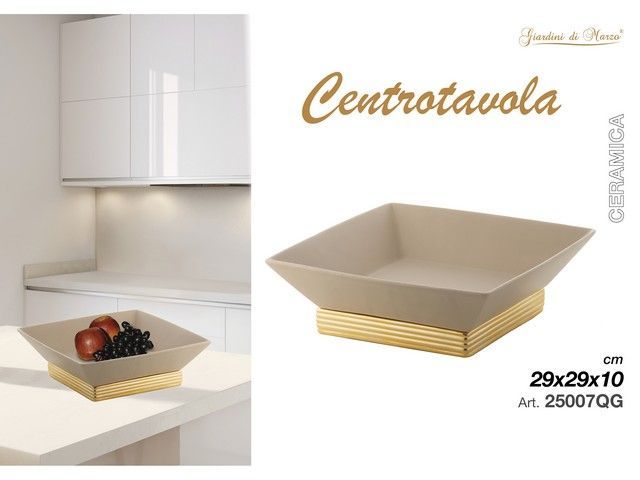 CENTROTAVOLA QUADRATO ORO
