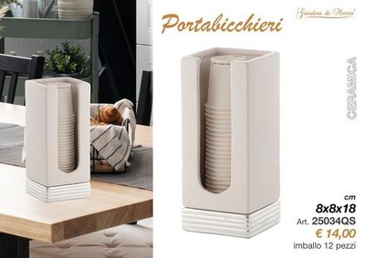 PORTA BICCHIERI QUADRATO ORO