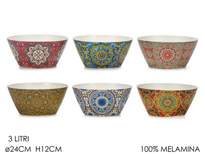 INSALATIERA DEC. MANDALA 3LT 6ASS INSALATIERA DEC. MANDALA 3LT 6ASS