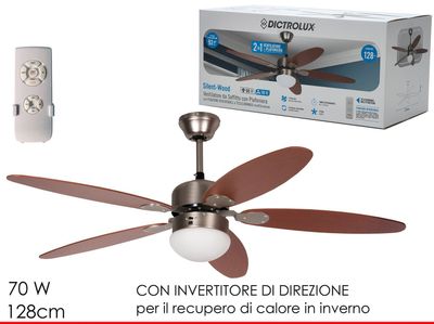 VENTILATORE SILENT WOOD 5PALE 128CM VENTILATORE SILENT WOOD 5PALE 128CM