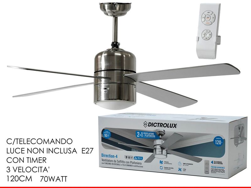 VENT. SOFFITTO DIRECTION 4120CM 70W C/T