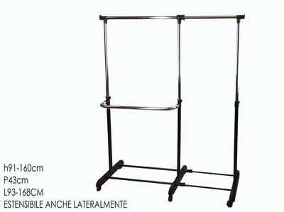 APPENDIABITI ESTENSIBILE 93-168CM APPENDIABITI ESTENSIBILE 93-168CM