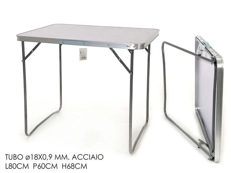 TAVOLO ACCIAIO 80X60X68 CM.