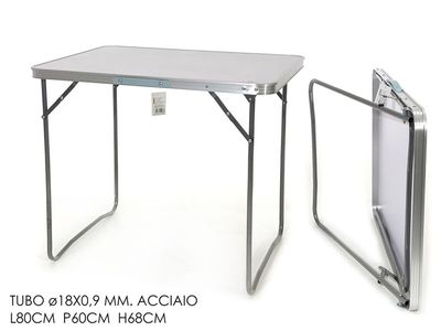 TAVOLO ACCIAIO 80X60X68 CM. TAVOLO ACCIAIO 80X60X68 CM.