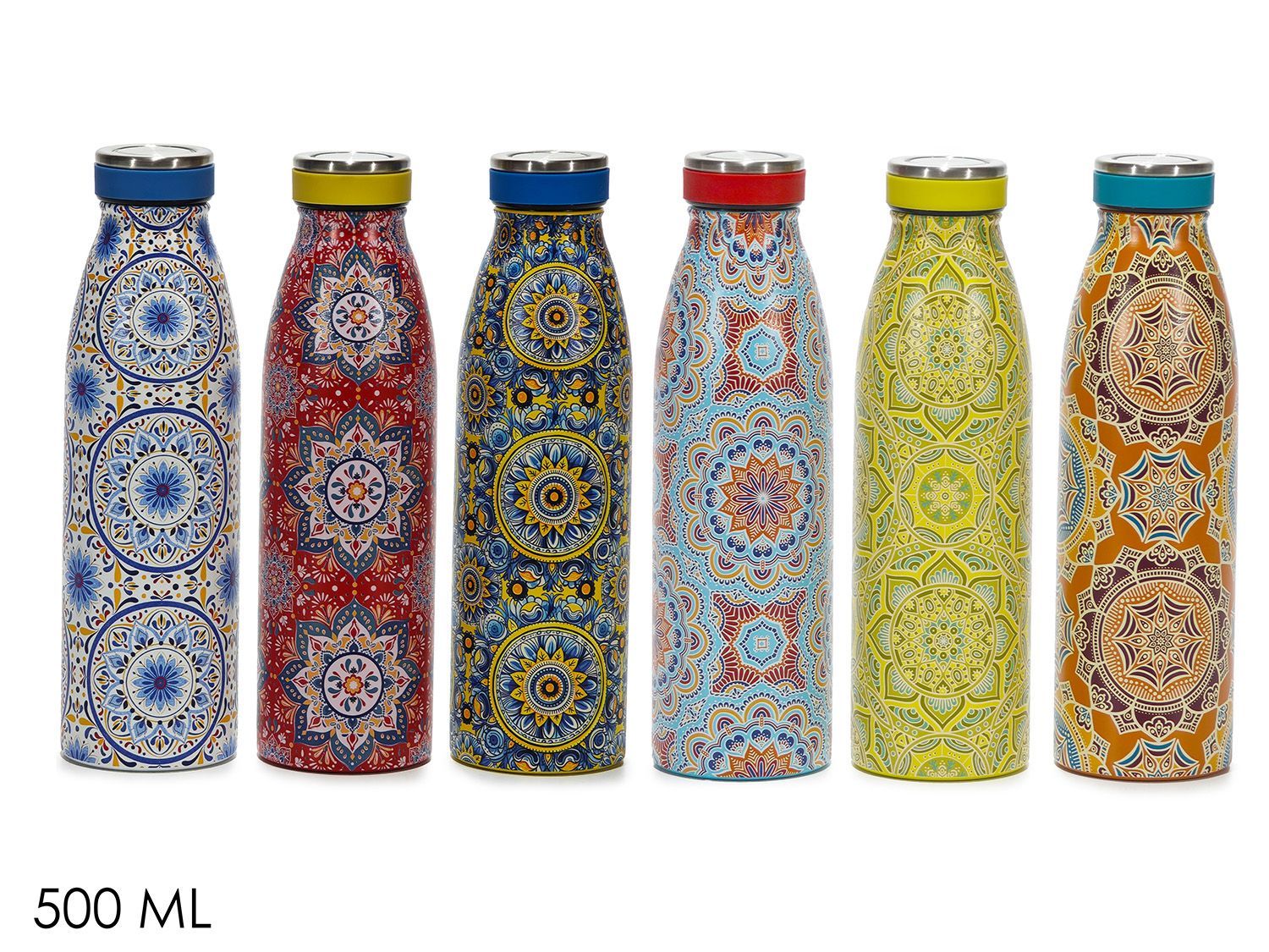 BOTTIGLIA TERMICA 500ML ACCIAIO MANDALA