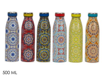BOTTIGLIA TERMICA 500ML ACCIAIO MANDALA BOTTIGLIA TERMICA 500ML ACCIAIO MANDALA
