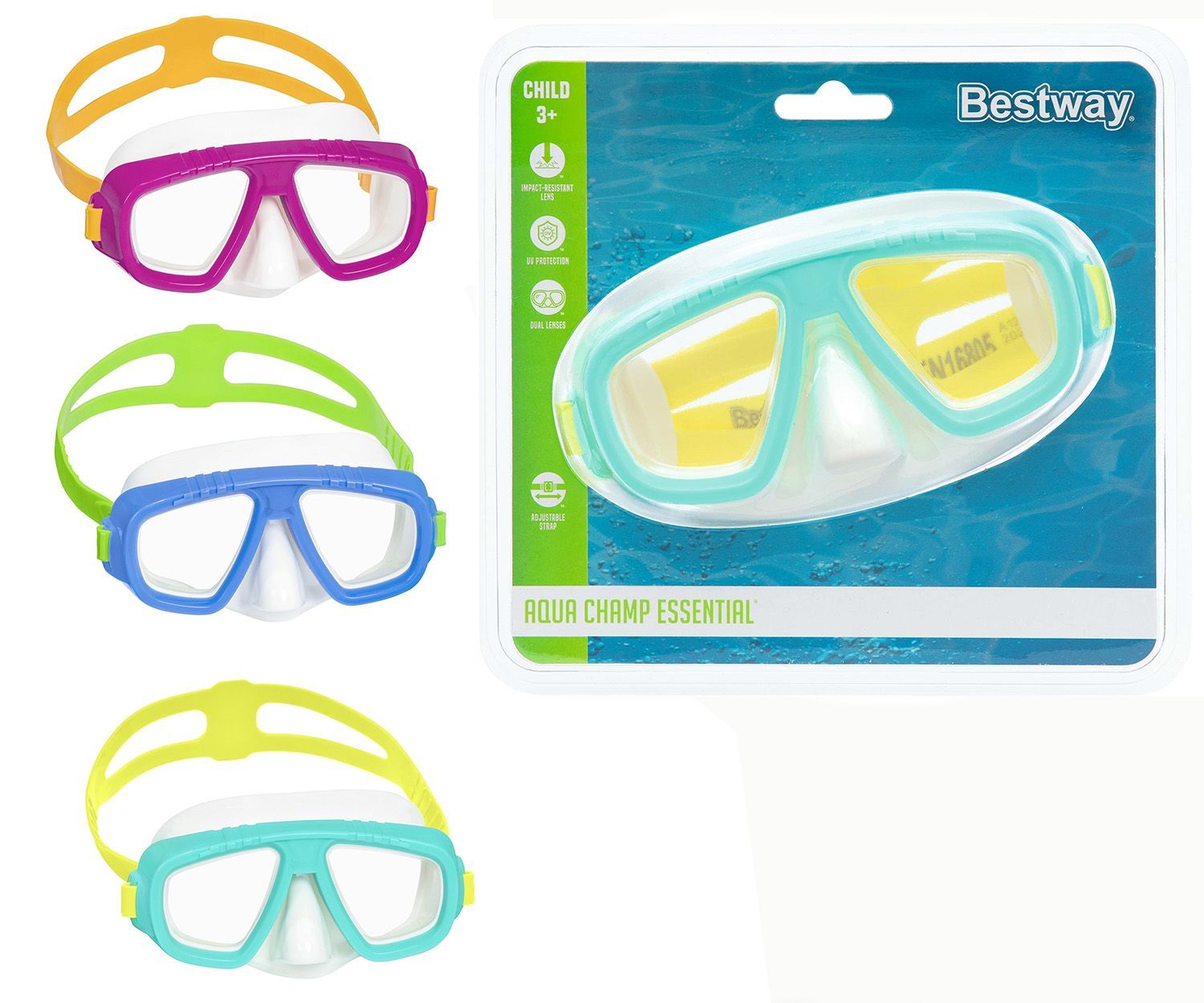 MASCHERA CAYMEN 3-6ANNI 3COL