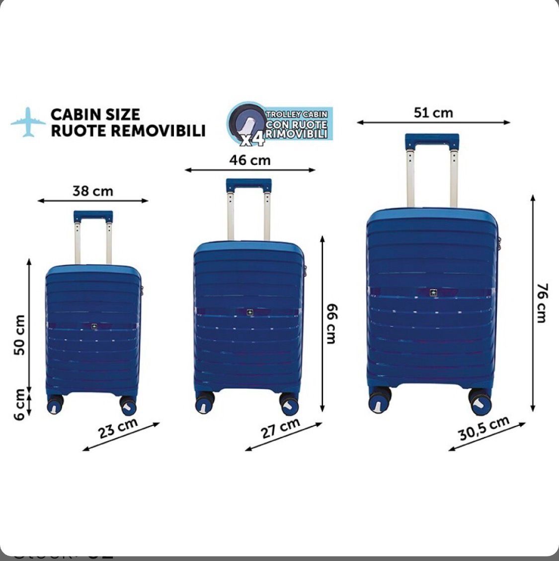 TROLLEY DINAMIC BIG M.175 BLU NAV TROLLEY DINAMIC BIG M.175 BLU NAV