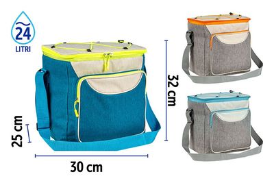BORSA FRIGO 30X25X32CM 24L 5MM 3ASS