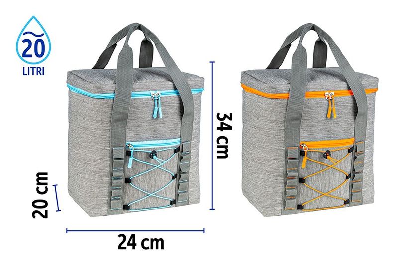 BORSA FRIGO 29X20X34CM 20L 5MM 3ASS