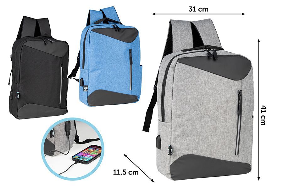 ZAINO 41X31X11.5CM M.130 1ASS ZAINO 41X31X11.5CM M.130 1ASS