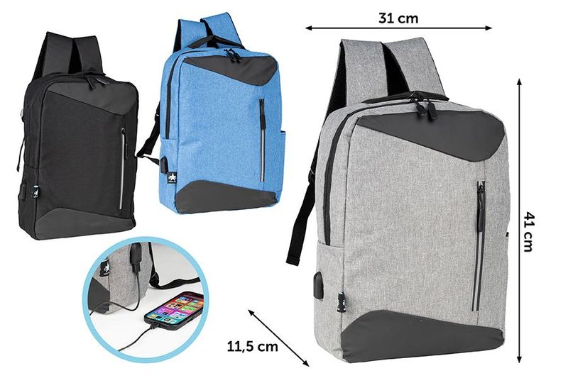 ZAINO 41X31X11.5CM M.130 1ASS