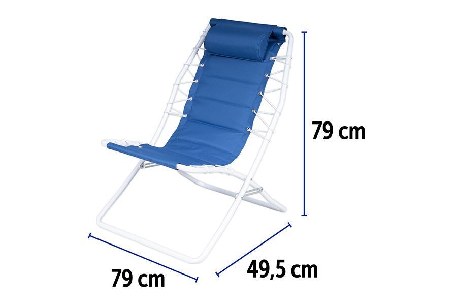 SPIAGGINA 79X49.5X79CM OXF. BLU SPIAGGINA 79X49.5X79CM OXF. BLU