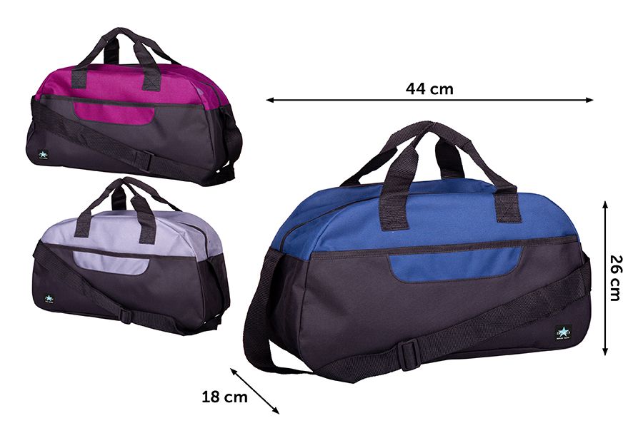 BORSONE 600D POLIESTERE 44X26X18CM 3COL ASS