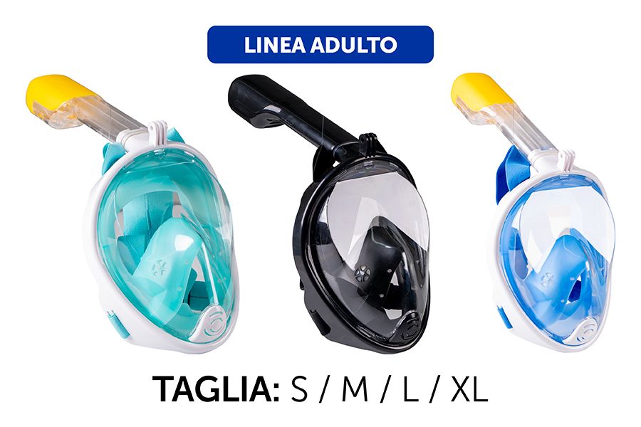 MASCHERA SNORK.ADULTI SX-RM 2T.S/M+L/XL 3COL