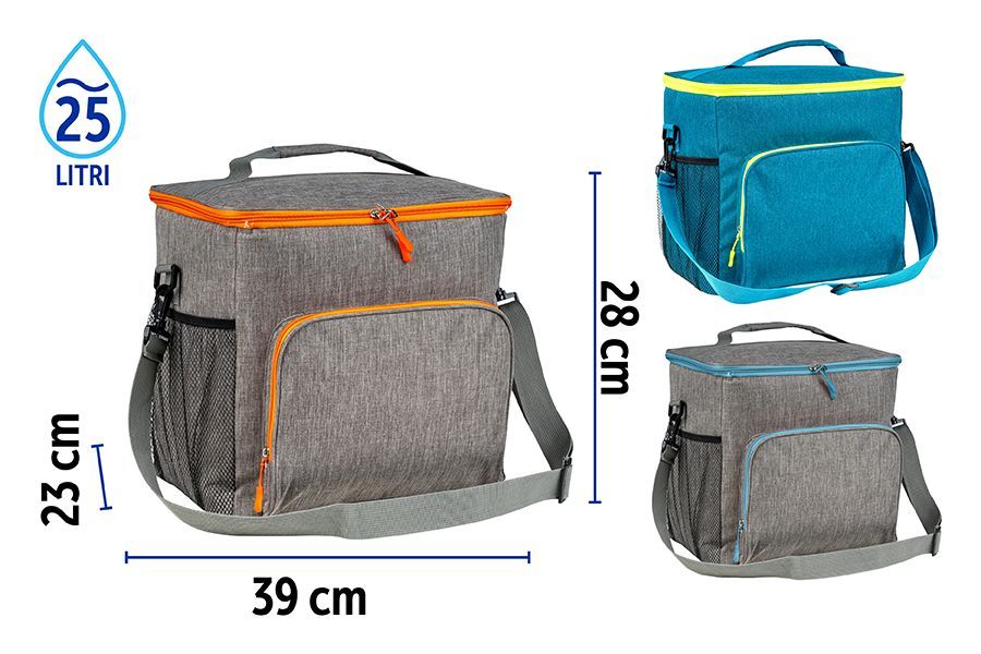 BORSA FRIGO 39X23X28CM 25L 5MM 3ASS BORSA FRIGO 39X23X28CM 25L 5MM 3ASS