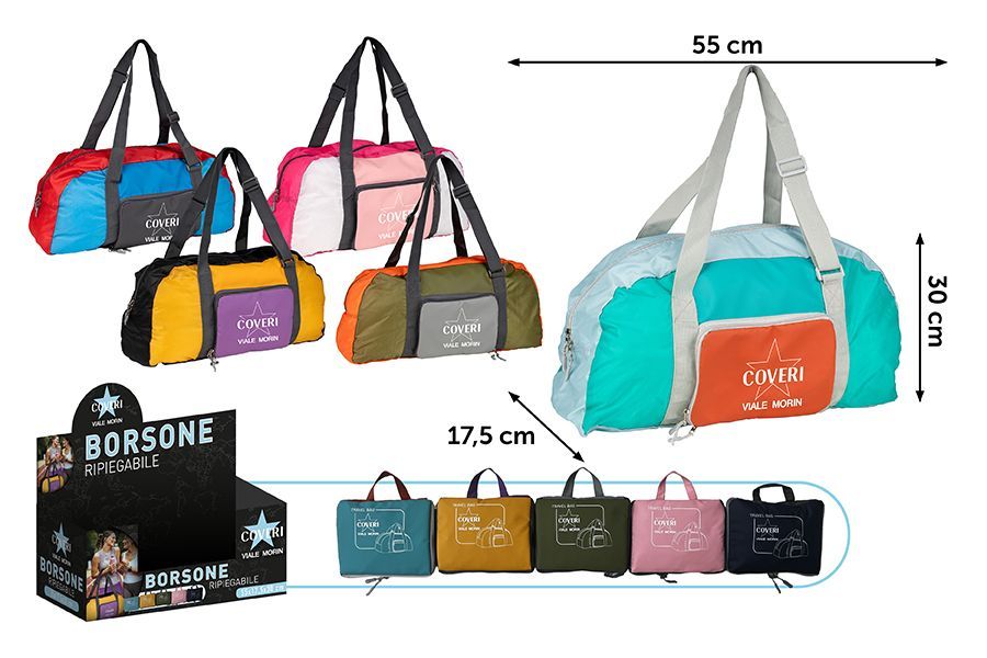 BORSONE RIPIEGABILE 55X17,5XH.30CM COVERI 5 ASS BORSONE RIPIEGABILE 55X17,5XH.30CM COVERI 5 ASS