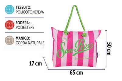 BORSA MARE CORDATA 65X50X17CM ROX D3 BORSA MARE CORDATA 65X50X17CM ROX D3