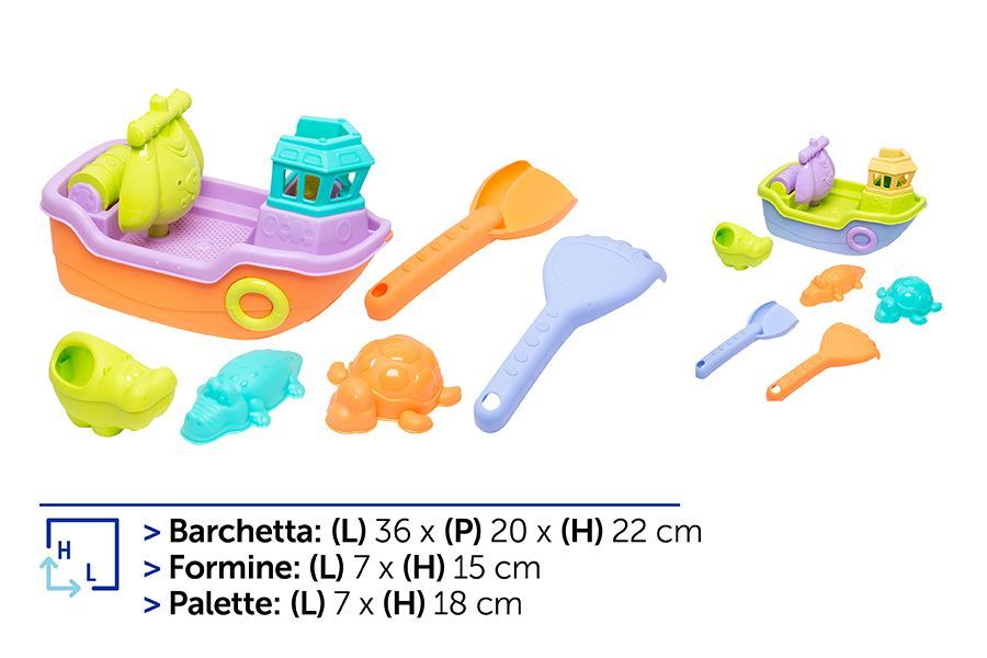 SET 8PZ BARCA E ACCESSORI M1015 2ASS