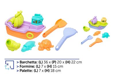 SET 8PZ BARCA E ACCESSORI M1015 2ASS SET 8PZ BARCA E ACCESSORI M1015 2ASS