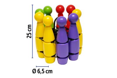 BOWLING SET 10PZ 6X25CM BOWLING SET 10PZ 6X25CM