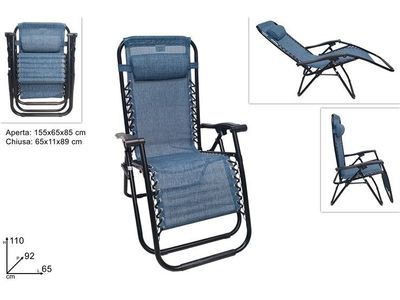SEDIA POLTRONA SDRAIO MET NEXT GRAVITA' ZERO BLU