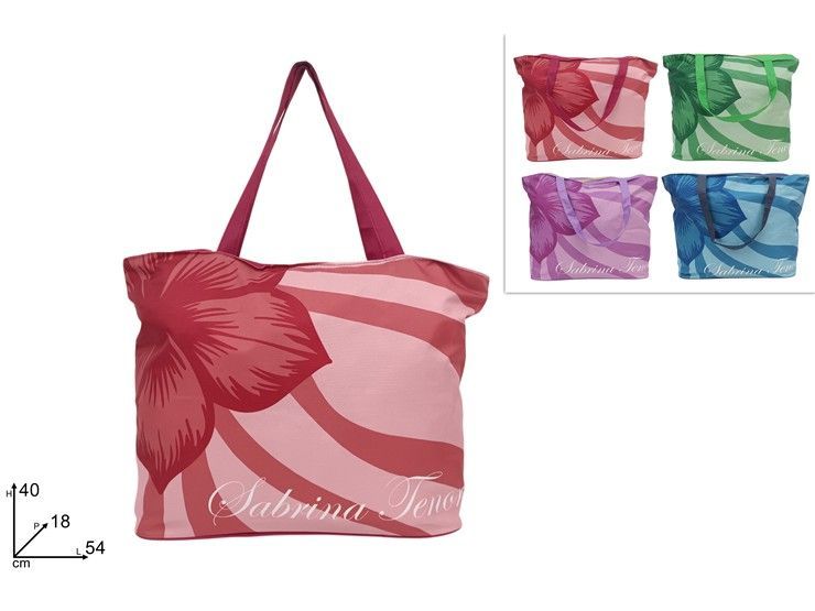 BORSA MARE FANTASIA FIORE "ST" 4COLORI