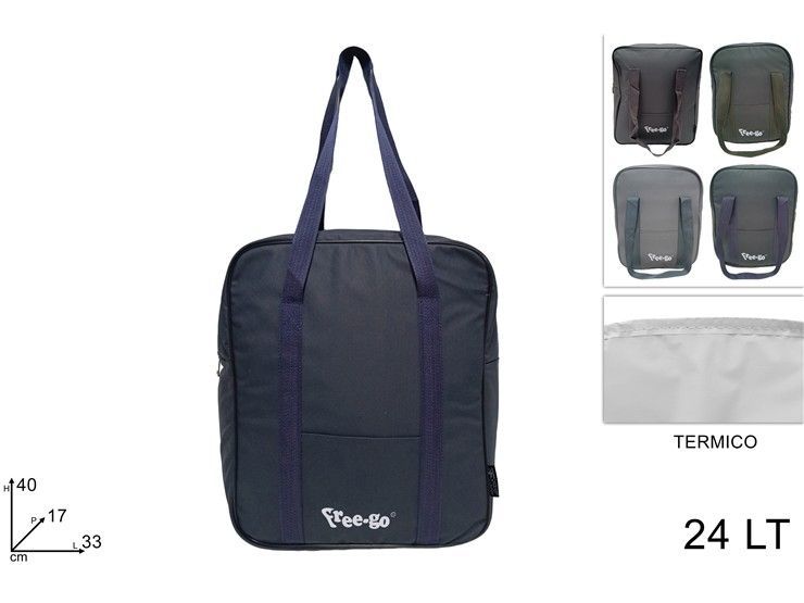 BORSA FRIGO 24LT IN TESSUTO TECNICO 4COLORI