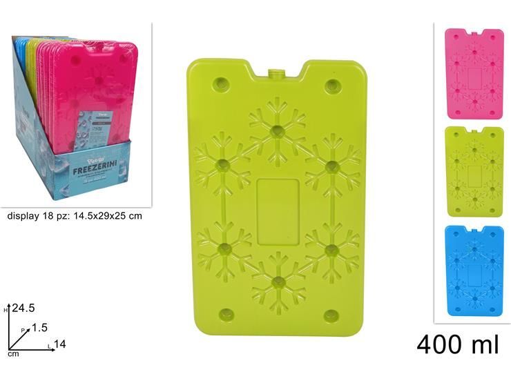 FREEZERINO TAVOLETTA 400ML 3 COL.DISPLAY
