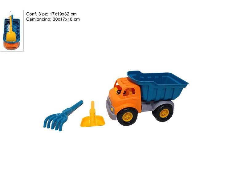 CAMIONCINO MARE CON ACCESSORI SET 3PZ